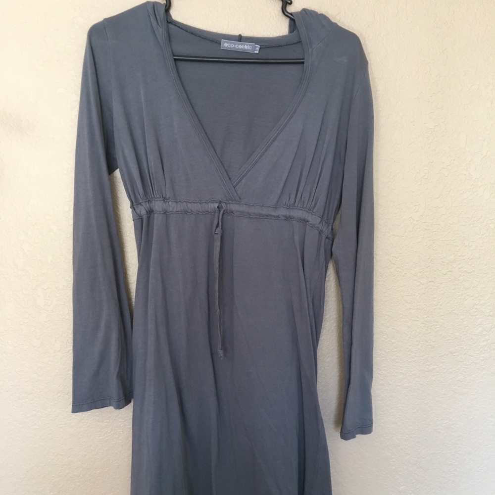 Long sleeve organic cotton dress